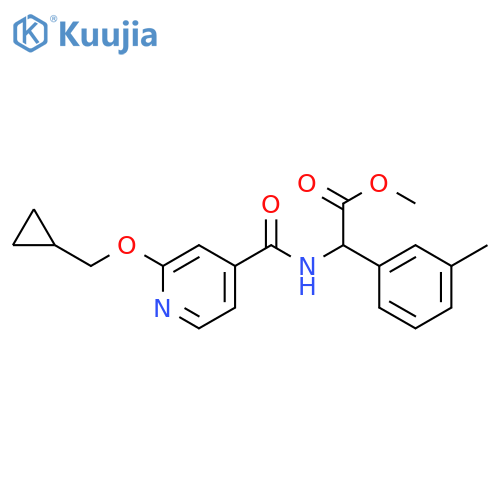 Methyl α-[[[2-(cyclopropylmethoxy)-4-pyridinyl]carbonyl]amino]-3-methylbenzeneacetate structure
