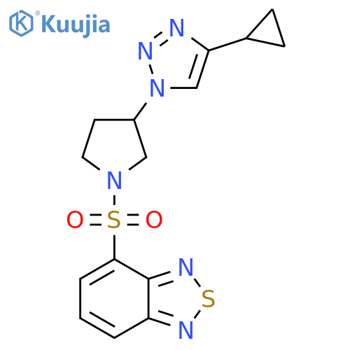 4-{3-(4-cyclopropyl-1H-1,2,3-triazol-1-yl)pyrrolidin-1-ylsulfonyl}-2,1,3-benzothiadiazole structure