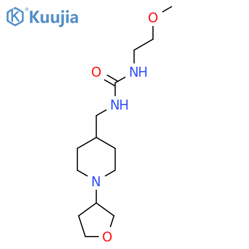 3-(2-methoxyethyl)-1-{[1-(oxolan-3-yl)piperidin-4-yl]methyl}urea structure