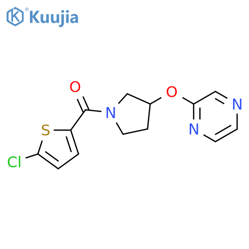 2-{[1-(5-chlorothiophene-2-carbonyl)pyrrolidin-3-yl]oxy}pyrazine structure