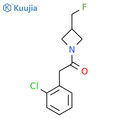 2-(2-chlorophenyl)-1-3-(fluoromethyl)azetidin-1-ylethan-1-one structure