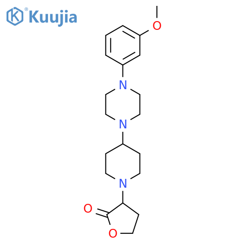 3-{4-[4-(3-methoxyphenyl)piperazin-1-yl]piperidin-1-yl}oxolan-2-one structure