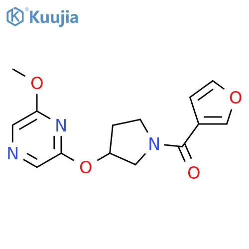 2-{[1-(furan-3-carbonyl)pyrrolidin-3-yl]oxy}-6-methoxypyrazine structure
