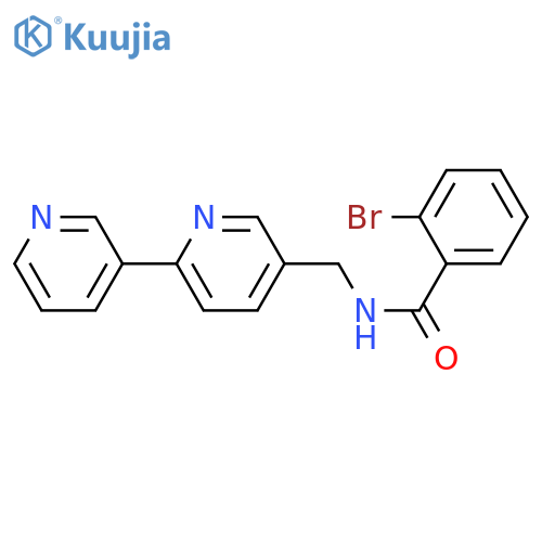 N-({[2,3'-bipyridine]-5-yl}methyl)-2-bromobenzamide structure