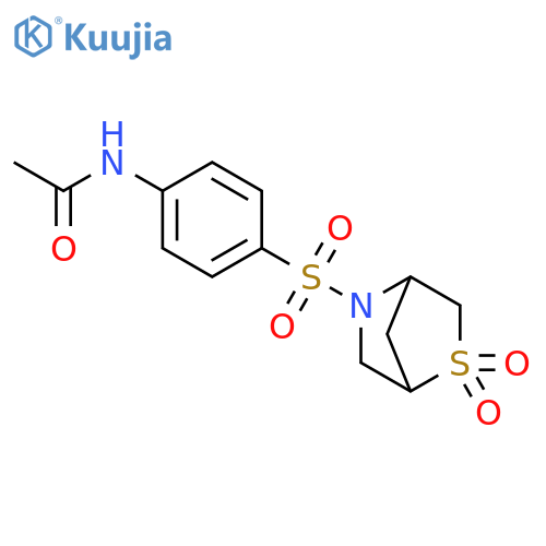 N-[4-({2,2-dioxo-2lambda6-thia-5-azabicyclo[2.2.1]heptan-5-yl}sulfonyl)phenyl]acetamide structure