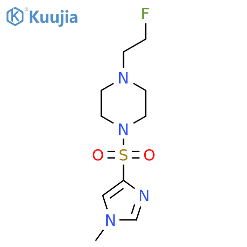 1-(2-fluoroethyl)-4-(1-methyl-1H-imidazol-4-yl)sulfonylpiperazine structure