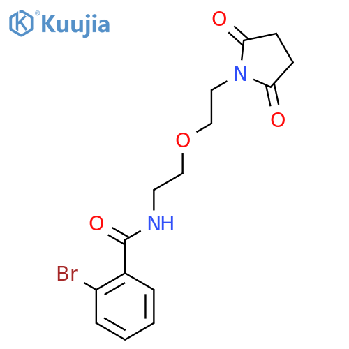 2-bromo-N-{2-2-(2,5-dioxopyrrolidin-1-yl)ethoxyethyl}benzamide structure