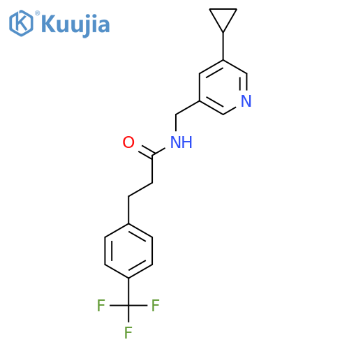 N-(5-cyclopropylpyridin-3-yl)methyl-3-4-(trifluoromethyl)phenylpropanamide structure