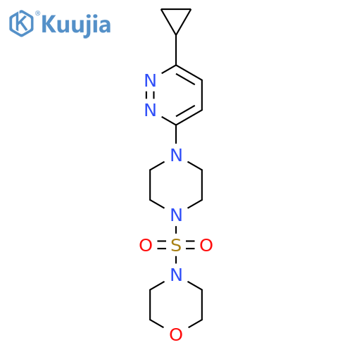 4-{4-(6-cyclopropylpyridazin-3-yl)piperazin-1-ylsulfonyl}morpholine structure
