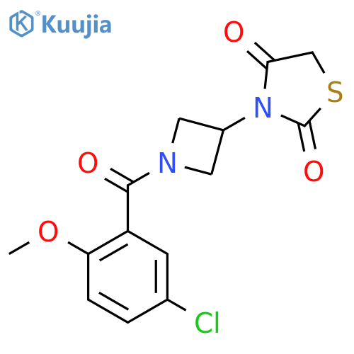 3-(1-(5-Chloro-2-methoxybenzoyl)azetidin-3-yl)thiazolidine-2,4-dione structure