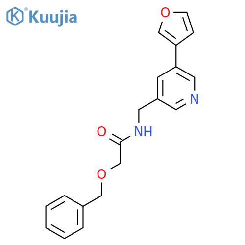 2-(benzyloxy)-N-{5-(furan-3-yl)pyridin-3-ylmethyl}acetamide structure