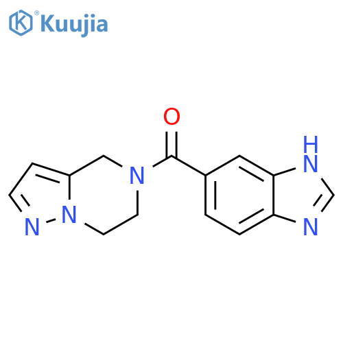 5-{4H,5H,6H,7H-pyrazolo1,5-apyrazine-5-carbonyl}-1H-1,3-benzodiazole structure