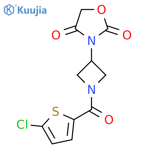 3-(1-(5-Chlorothiophene-2-carbonyl)azetidin-3-yl)oxazolidine-2,4-dione structure