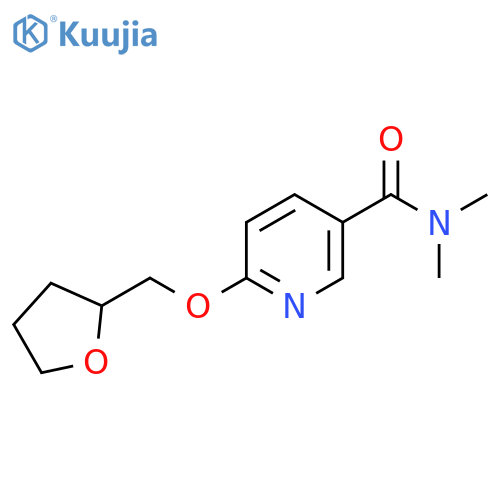 N,N-dimethyl-6-((tetrahydrofuran-2-yl)methoxy)nicotinamide structure