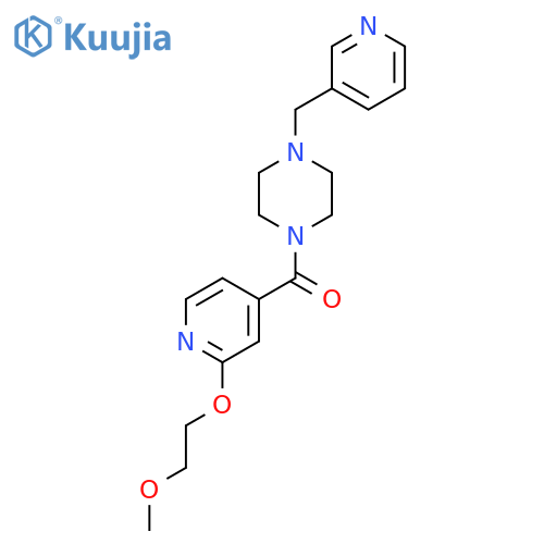 (2-(2-Methoxyethoxy)pyridin-4-yl)(4-(pyridin-3-ylmethyl)piperazin-1-yl)methanone structure