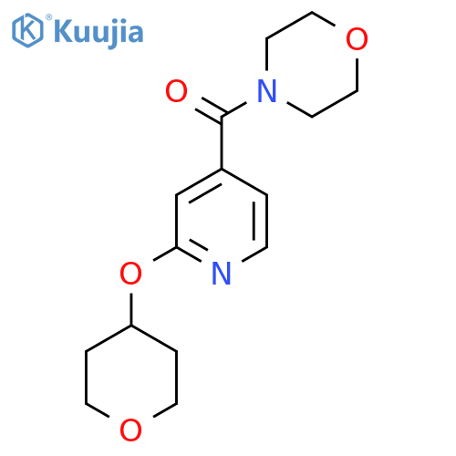 4-Morpholinyl[2-[(tetrahydro-2H-pyran-4-yl)oxy]-4-pyridinyl]methanone structure