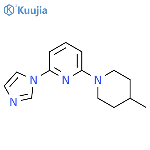 2-(1H-imidazol-1-yl)-6-(4-methylpiperidin-1-yl)pyridine structure
