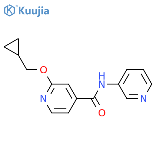 2-(cyclopropylmethoxy)-N-pyridin-3-ylpyridine-4-carboxamide structure