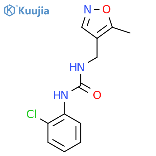 1-(2-chlorophenyl)-3-(5-methyl-1,2-oxazol-4-yl)methylurea structure