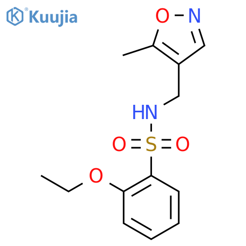 2-ethoxy-N-(5-methyl-1,2-oxazol-4-yl)methylbenzene-1-sulfonamide structure