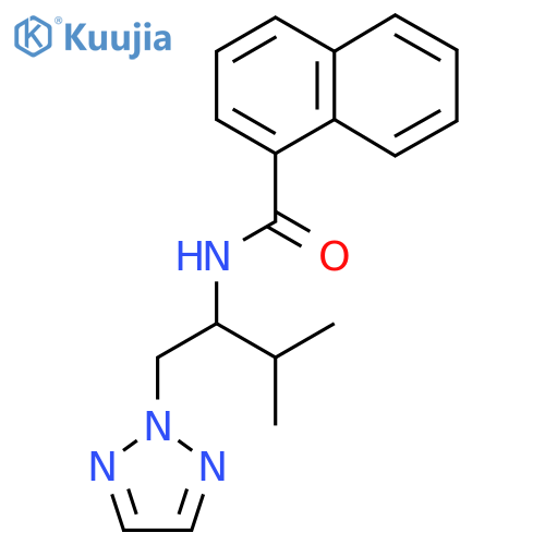 N-3-methyl-1-(2H-1,2,3-triazol-2-yl)butan-2-ylnaphthalene-1-carboxamide structure
