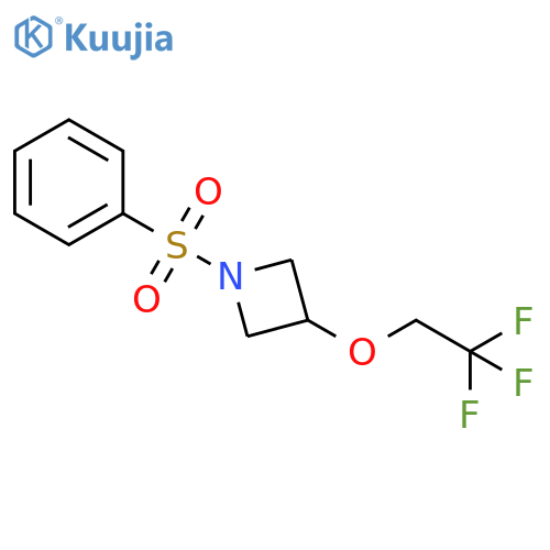 1-(benzenesulfonyl)-3-(2,2,2-trifluoroethoxy)azetidine structure