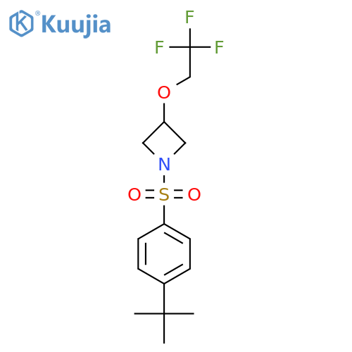 1-(4-tert-butylbenzenesulfonyl)-3-(2,2,2-trifluoroethoxy)azetidine structure