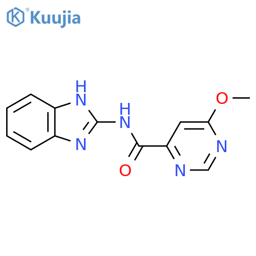 N-(1H-1,3-benzodiazol-2-yl)-6-methoxypyrimidine-4-carboxamide structure