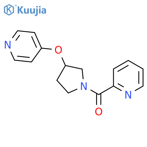 Pyridin-2-yl(3-(pyridin-4-yloxy)pyrrolidin-1-yl)methanone structure