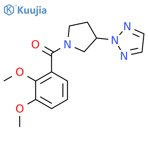 2-1-(2,3-dimethoxybenzoyl)pyrrolidin-3-yl-2H-1,2,3-triazole structure