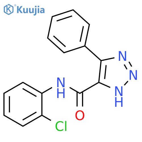 N-(2-Chlorophenyl)-4-phenyl-1H-1,2,3-triazole-5-carboxamide structure