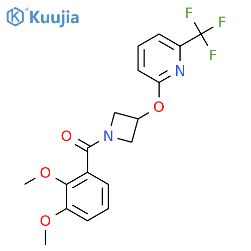 2-{1-(2,3-dimethoxybenzoyl)azetidin-3-yloxy}-6-(trifluoromethyl)pyridine structure