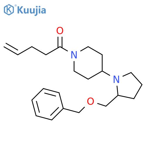 1-(4-{2-[(benzyloxy)methyl]pyrrolidin-1-yl}piperidin-1-yl)pent-4-en-1-one structure