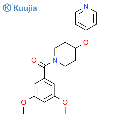 4-{[1-(3,5-dimethoxybenzoyl)piperidin-4-yl]oxy}pyridine structure