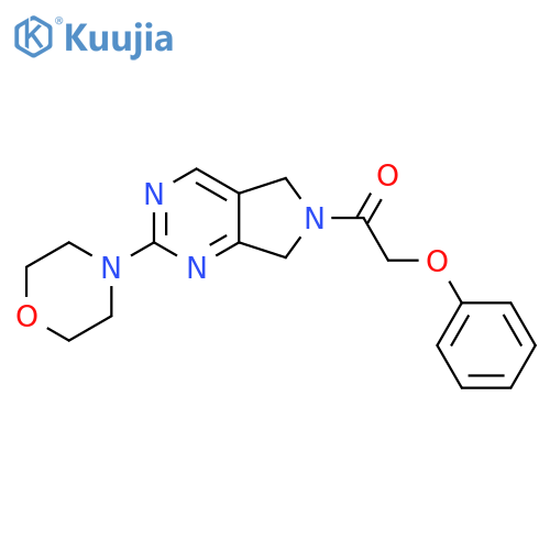 1-2-(morpholin-4-yl)-5H,6H,7H-pyrrolo3,4-dpyrimidin-6-yl-2-phenoxyethan-1-one structure