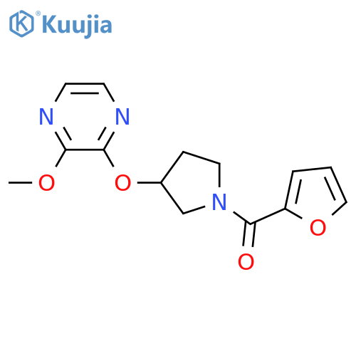 2-{[1-(furan-2-carbonyl)pyrrolidin-3-yl]oxy}-3-methoxypyrazine structure