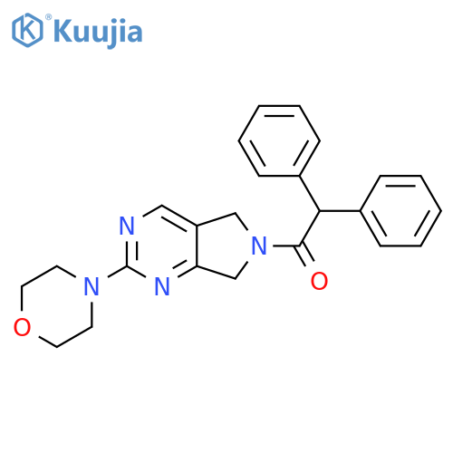 1-[2-(morpholin-4-yl)-5H,6H,7H-pyrrolo[3,4-d]pyrimidin-6-yl]-2,2-diphenylethan-1-one structure