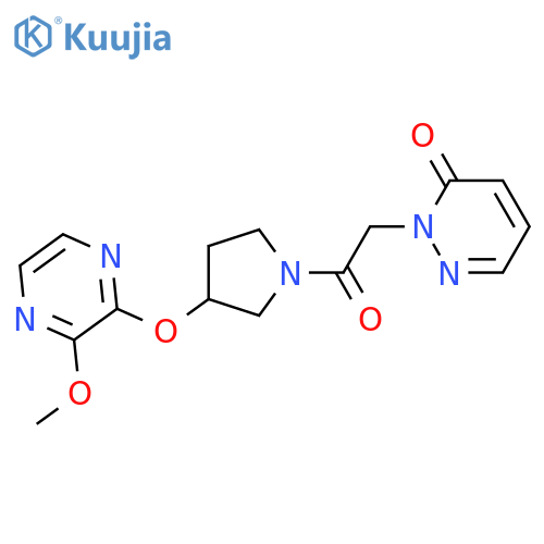 2-(2-{3-[(3-methoxypyrazin-2-yl)oxy]pyrrolidin-1-yl}-2-oxoethyl)-2,3-dihydropyridazin-3-one structure
