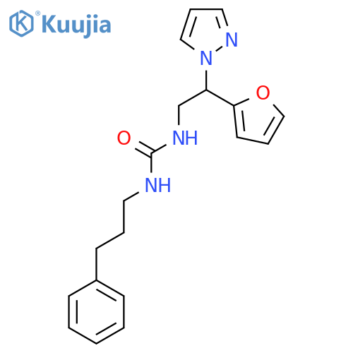 3-2-(furan-2-yl)-2-(1H-pyrazol-1-yl)ethyl-1-(3-phenylpropyl)urea structure
