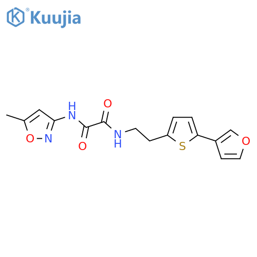 N-{2-[5-(furan-3-yl)thiophen-2-yl]ethyl}-N'-(5-methyl-1,2-oxazol-3-yl)ethanediamide structure