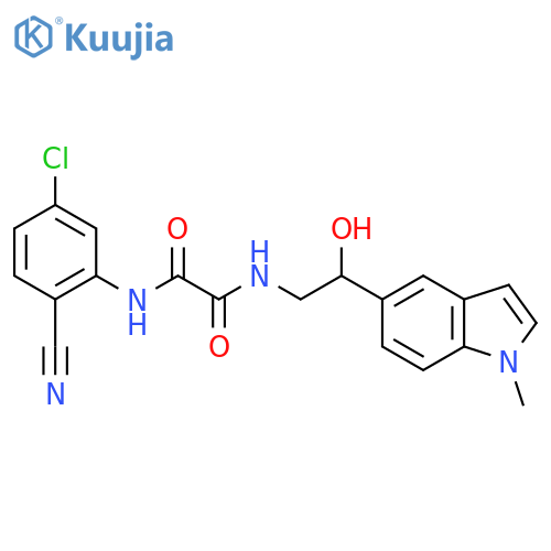 N'-(5-chloro-2-cyanophenyl)-N-[2-hydroxy-2-(1-methyl-1H-indol-5-yl)ethyl]ethanediamide structure