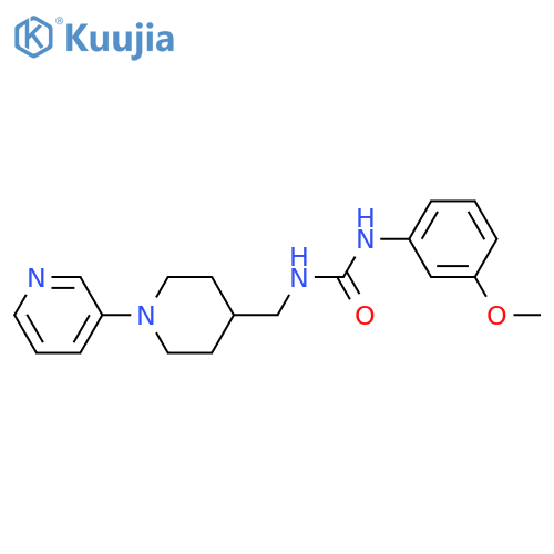 1-(3-methoxyphenyl)-3-[(1-pyridin-3-ylpiperidin-4-yl)methyl]urea structure