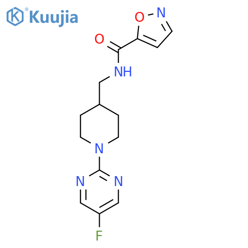 N-((1-(5-fluoropyrimidin-2-yl)piperidin-4-yl)methyl)isoxazole-5-carboxamide structure