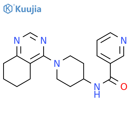 N-[1-(5,6,7,8-tetrahydroquinazolin-4-yl)piperidin-4-yl]pyridine-3-carboxamide structure