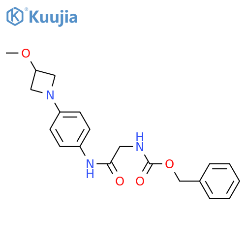 benzyl N-[2-[4-(3-methoxyazetidin-1-yl)anilino]-2-oxoethyl]carbamate structure
