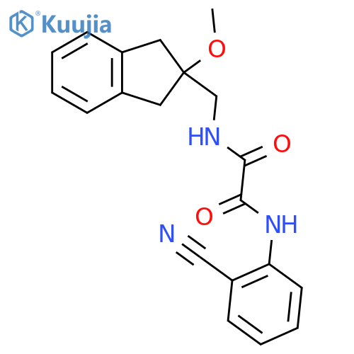 N'-(2-cyanophenyl)-N-[(2-methoxy-2,3-dihydro-1H-inden-2-yl)methyl]ethanediamide structure