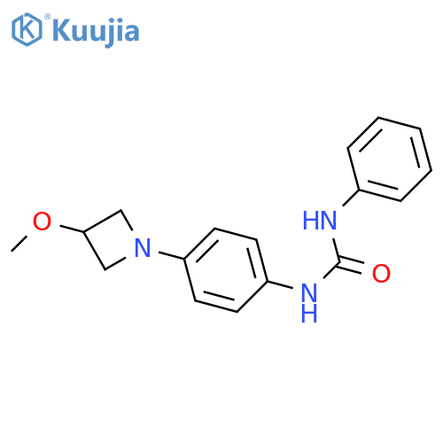 1-[4-(3-methoxyazetidin-1-yl)phenyl]-3-phenylurea structure