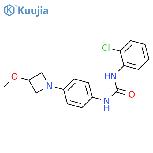 1-(2-chlorophenyl)-3-[4-(3-methoxyazetidin-1-yl)phenyl]urea structure