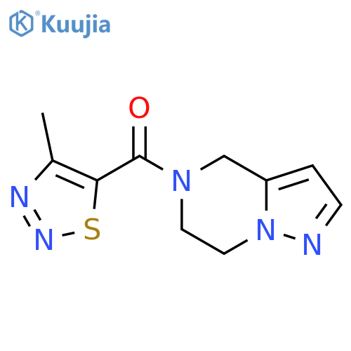 4-methyl-5-{4H,5H,6H,7H-pyrazolo1,5-apyrazine-5-carbonyl}-1,2,3-thiadiazole structure