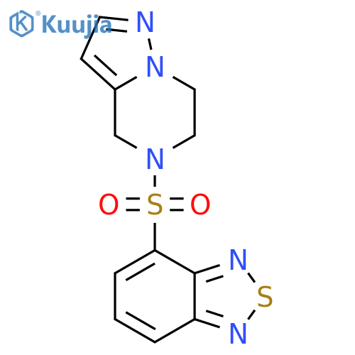 4-{4H,5H,6H,7H-pyrazolo1,5-apyrazine-5-sulfonyl}-2,1,3-benzothiadiazole structure